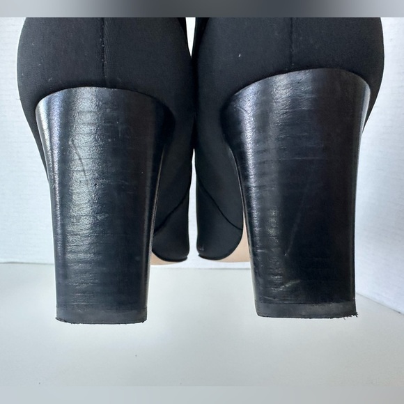 Good American Bombshell Black Buckle Ankle Boots Size 9 - Picture 8 of 10